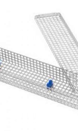 Cesto com chapa perfurada inox Cesto com chapa perfurada inox