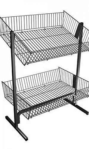 Cesto expositor para loja de roupas Cesto expositor para loja de roupas