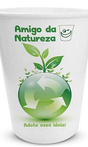 Copo biodegradável de papel Copo biodegradável de papel