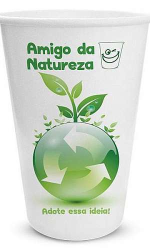 Copo biodegradável Copo biodegradável