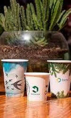 Copo de papel biodegradável personalizado Copo de papel biodegradável personalizado