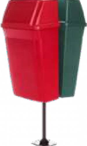 Lixeira com poste Lixeira com poste