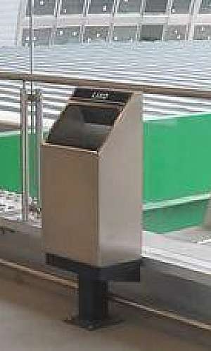 lixeira de parede inox lixeira de parede inox