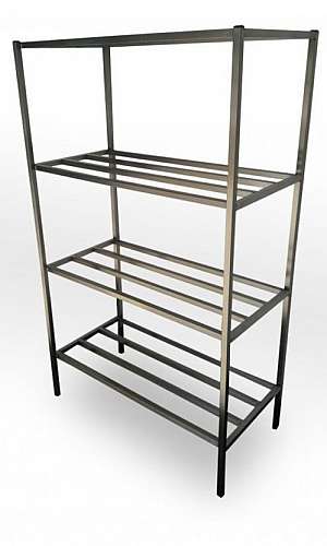 Locar estante gradeada em aço inox em SP Locar estante gradeada em aço inox em SP