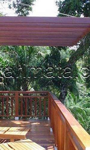 Pergolado em madeira para jardim Pergolado em madeira para jardim