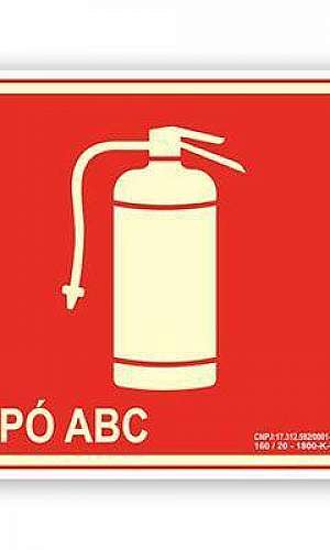 Placa extintor de incêndio Placa extintor de incêndio