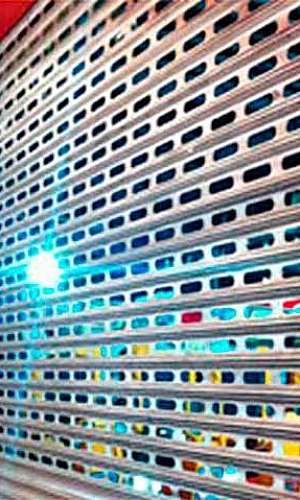 Porta de aço de enrolar vazada Porta de aço de enrolar vazada