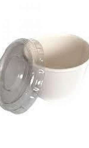Pote biodegradável com tampa Pote biodegradável com tampa
