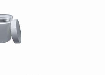 Potes plásticos com tampa para cosméticos Potes plásticos com tampa para cosméticos