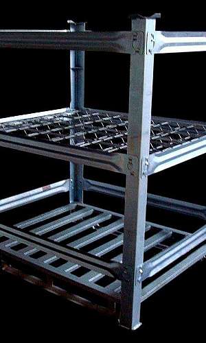 Rack metálico empilhável Rack metálico empilhável