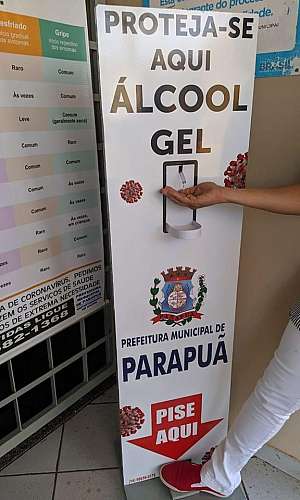 Totem para álcool gel Totem para álcool gel