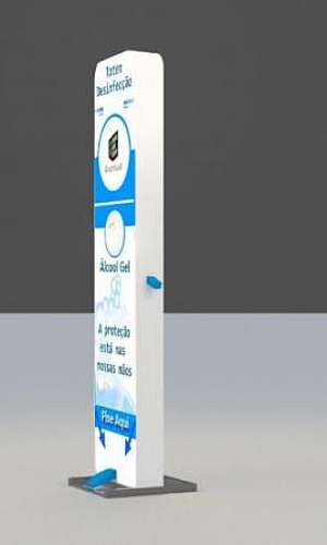 Totem para álcool gel Totem para álcool gel